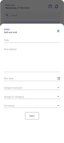 Early Figma mockup of theundo's add-new-task form.